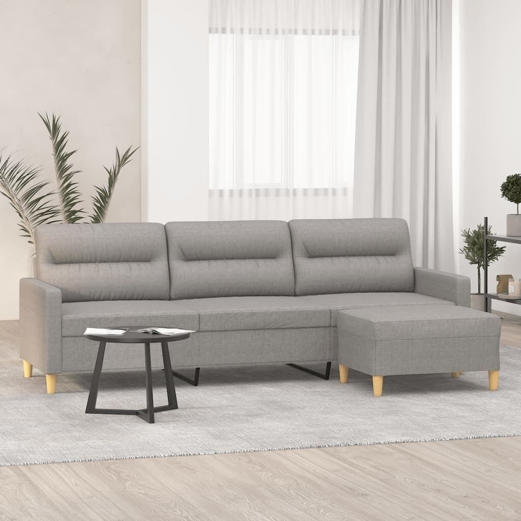 Highlands 3-Seater Sofa with Footstool Fabric Price