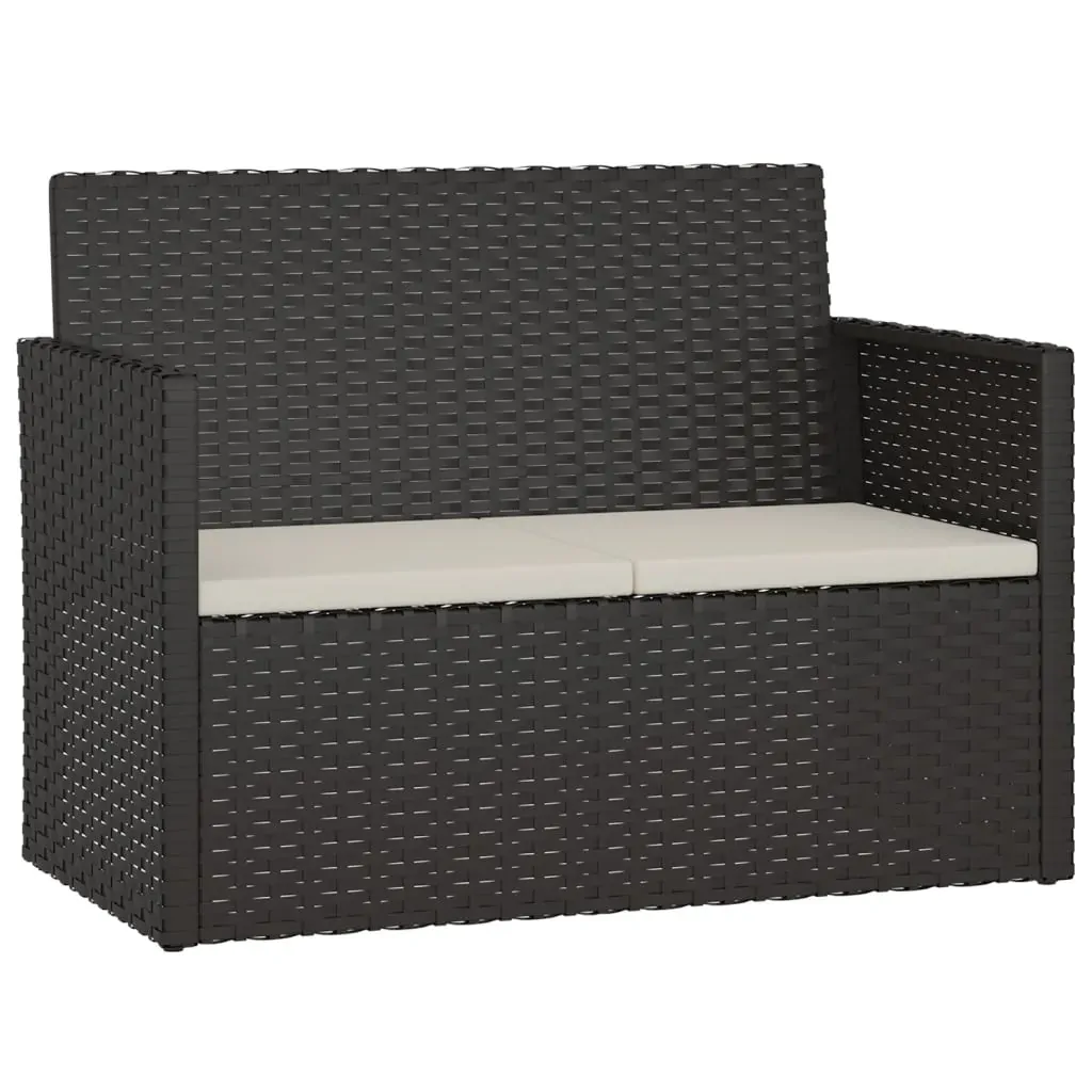 4 Piece Outdoor Lounge Set with Cushions Poly Rattan Price