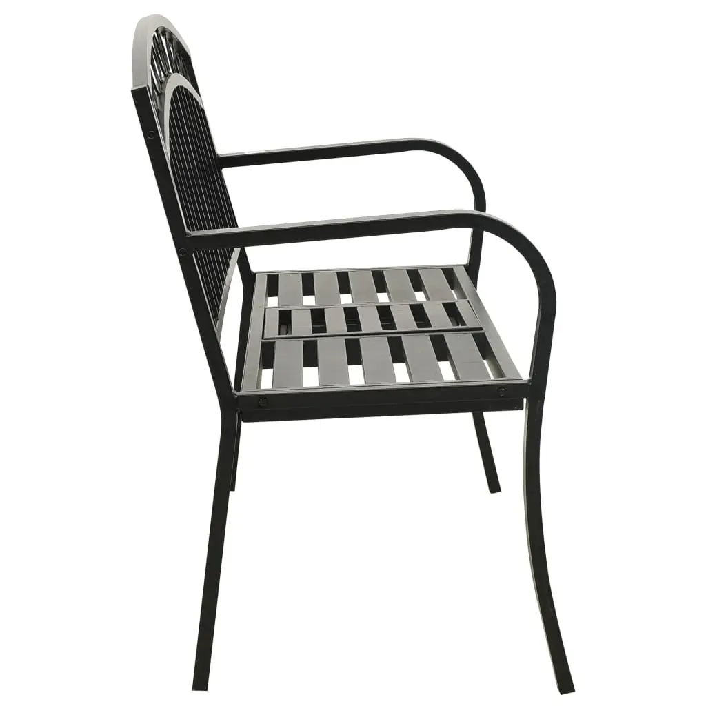 Garden Bench with Table 120 cm Steel Price