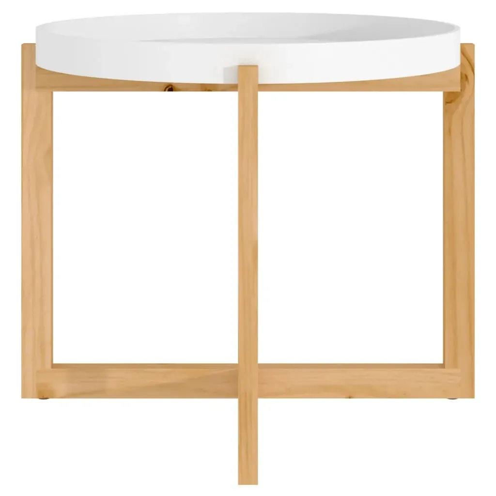 Coffee Table 53x53x43.5cm Engineered Wood&Solid Wood Pine Price