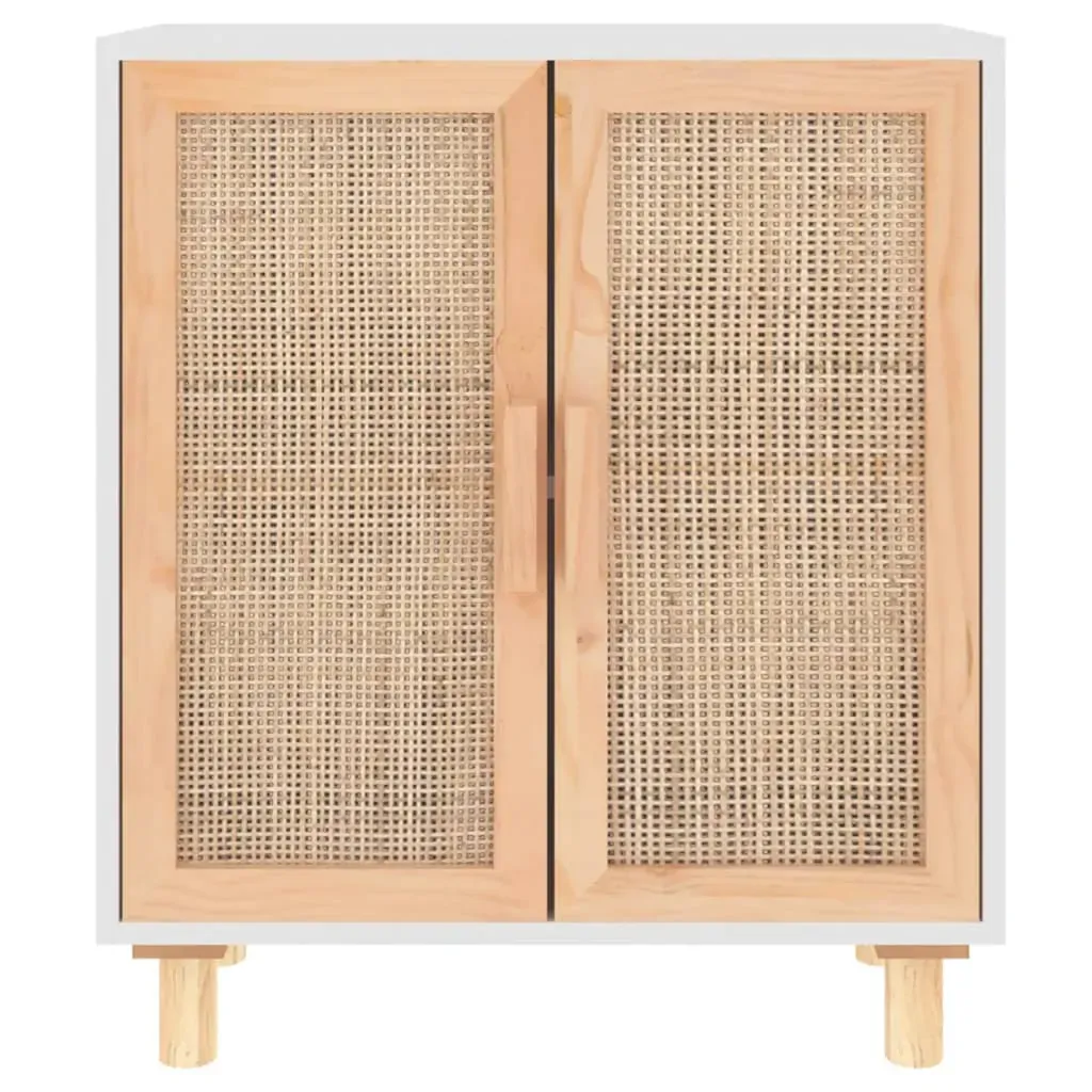 Sideboard 60x30x70 cm Solid Wood Pine and Natural Rattan Price