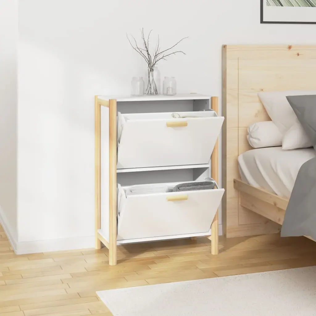 Shoe Cabinet 57.5x33x80 cm Engineered Wood Price