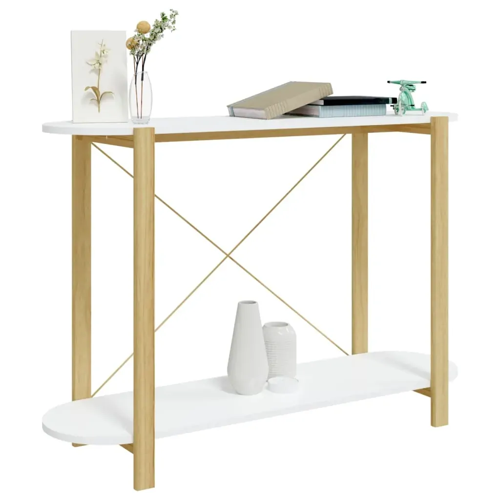 Console Table 110x38x75 cm Engineered Wood Price