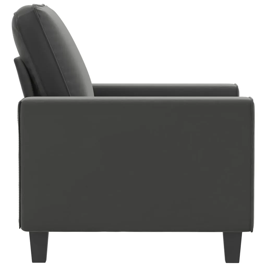Campbellsville Sofa Chair Dark Grey Microfibre Fabric Price