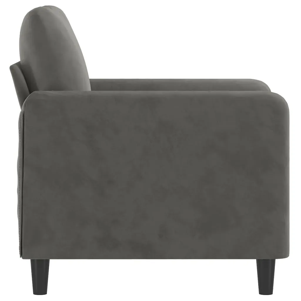 Heath Sofa Chair Dark Grey Velvet Price