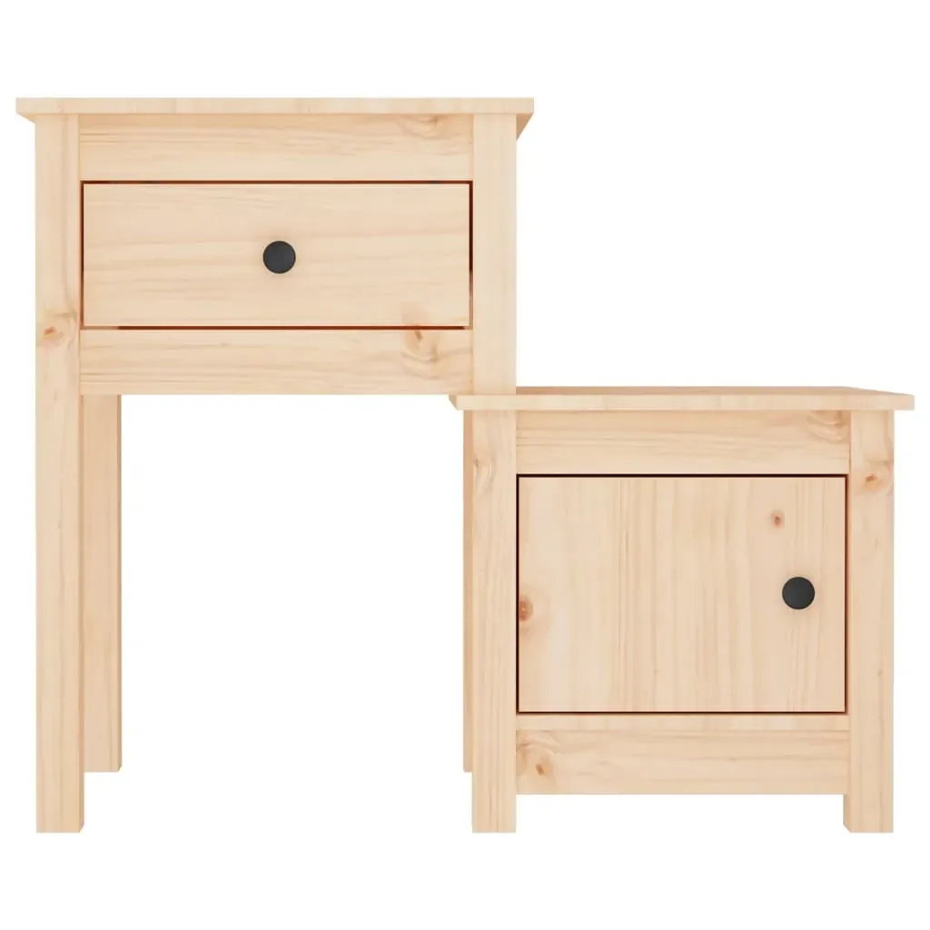 Tiverton Bedside Cabinet 79.5x38x65.5 cm Solid Wood Pine Price