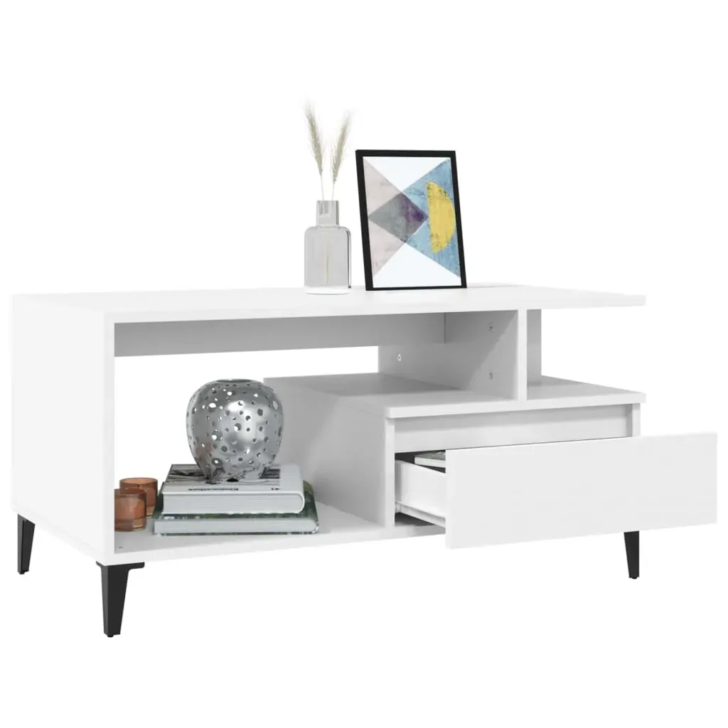 Coffee Table 90x49x45 cm Engineered Wood Price