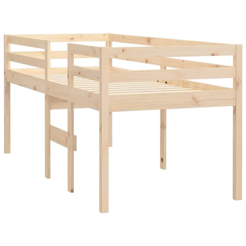 Paruna High Sleeper Bed 92x187 cm Single Bed Size Solid Wood Pine Price