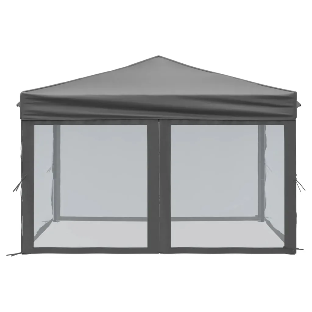 Folding Party Tent with Sidewalls Anthracite Price