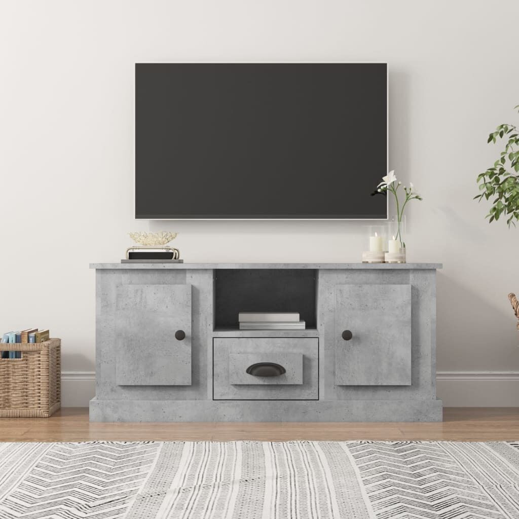 TV Cabinet White 100x35.5x45 cm Engineered Wood Price