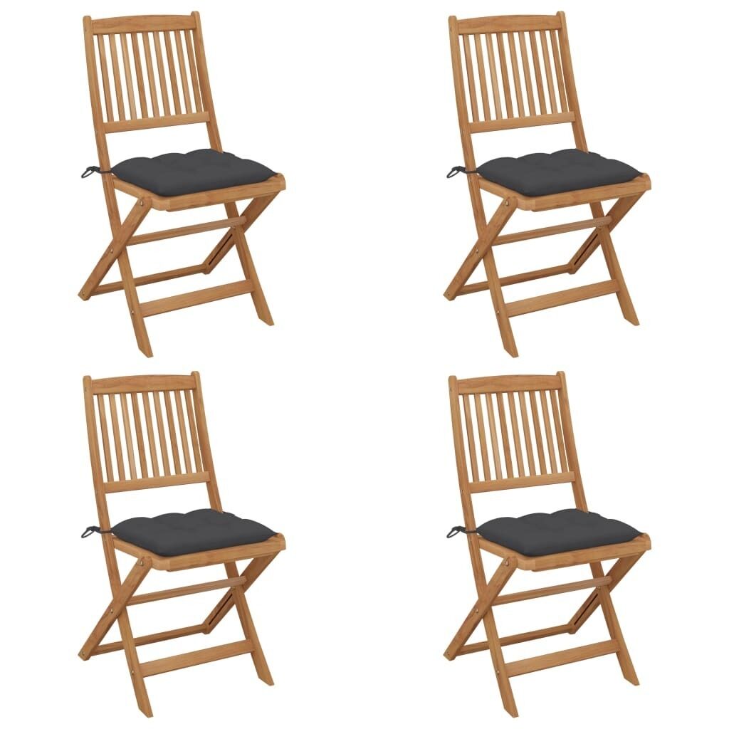 Folding Garden Chairs with Cushions Solid Wood Acacia Price