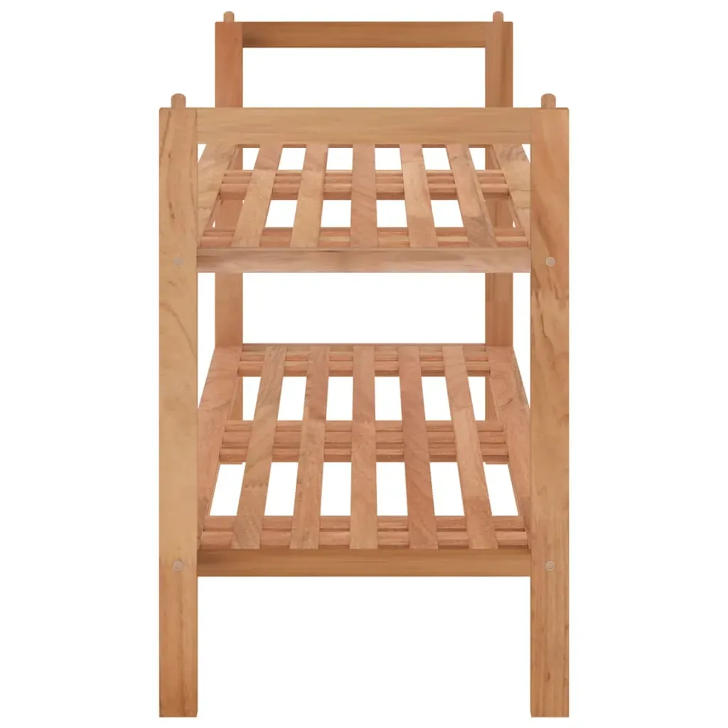 Shoe Rack 69x27x41 cm Solid Walnut Wood Price