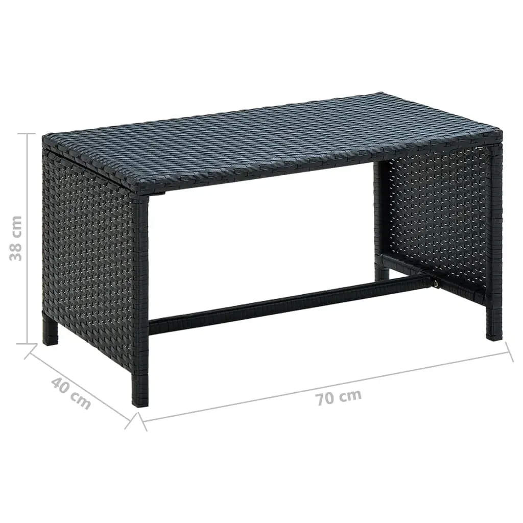 Coffee Table 70x40x38 cm Poly Rattan Price