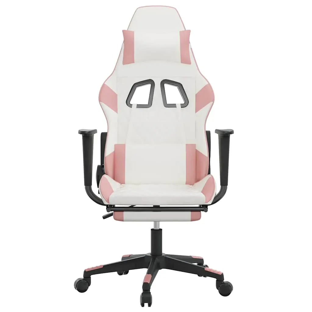 Massage Gaming Chair with Footrest Faux Leather Price