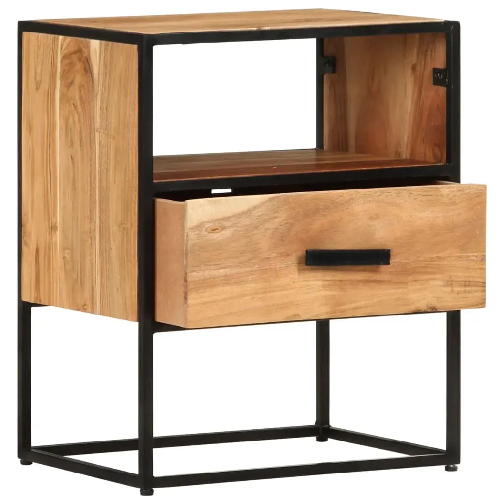 Bed Cabinet 40x30x50 cm Solid Acacia Wood Price