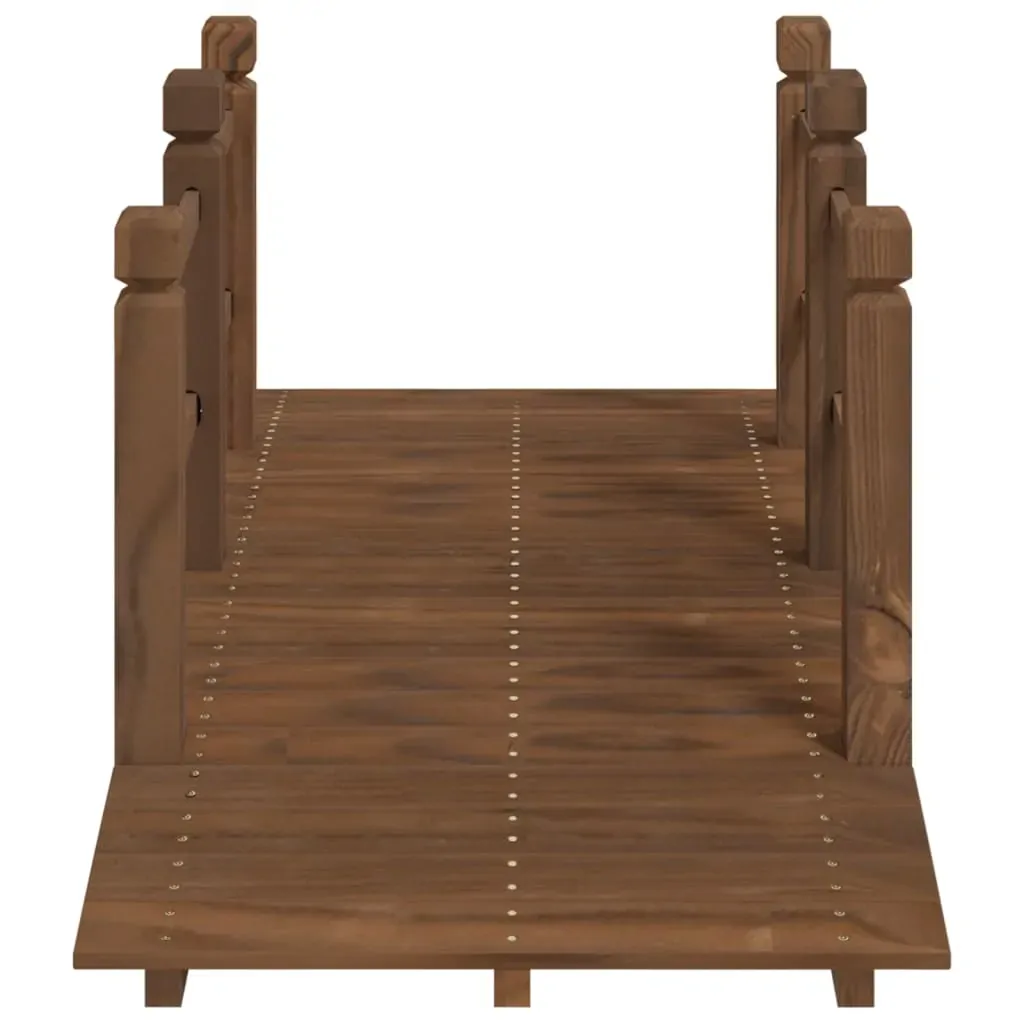 Garden Bridge With Railings 150x67x56cm Solid Wood Spruce Price