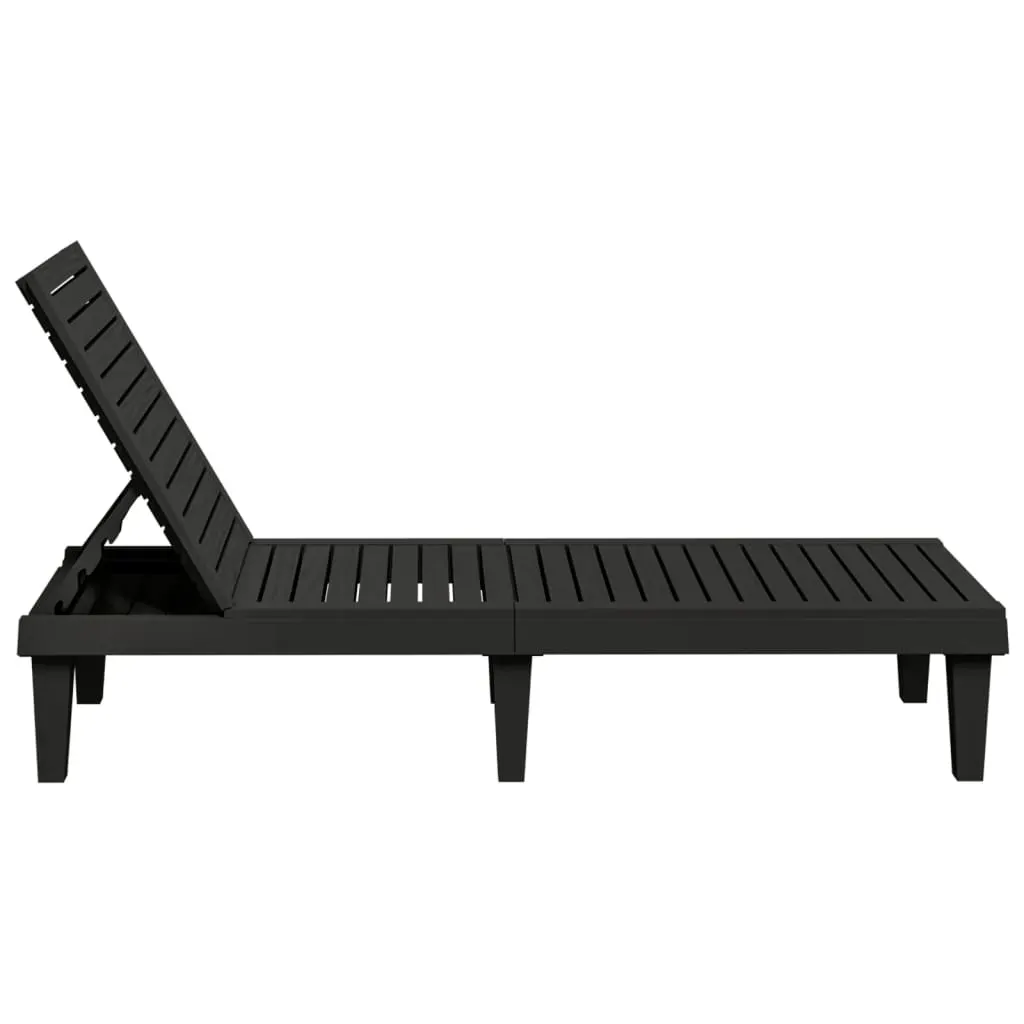 Sun Lounger 155x58x83 cm Polypropylene Price