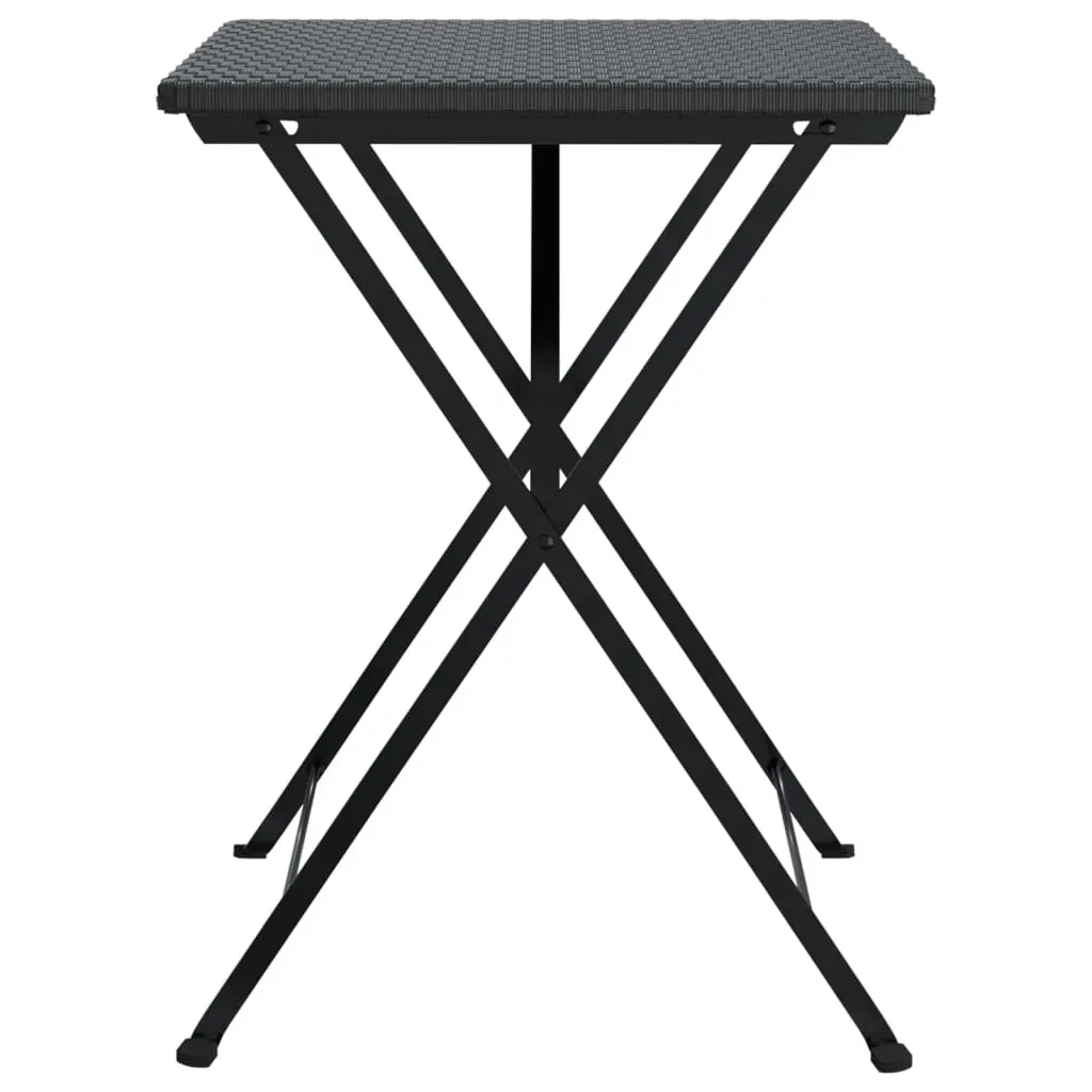 Folding Bistro Table 55x54x71 cm Poly Rattan Price