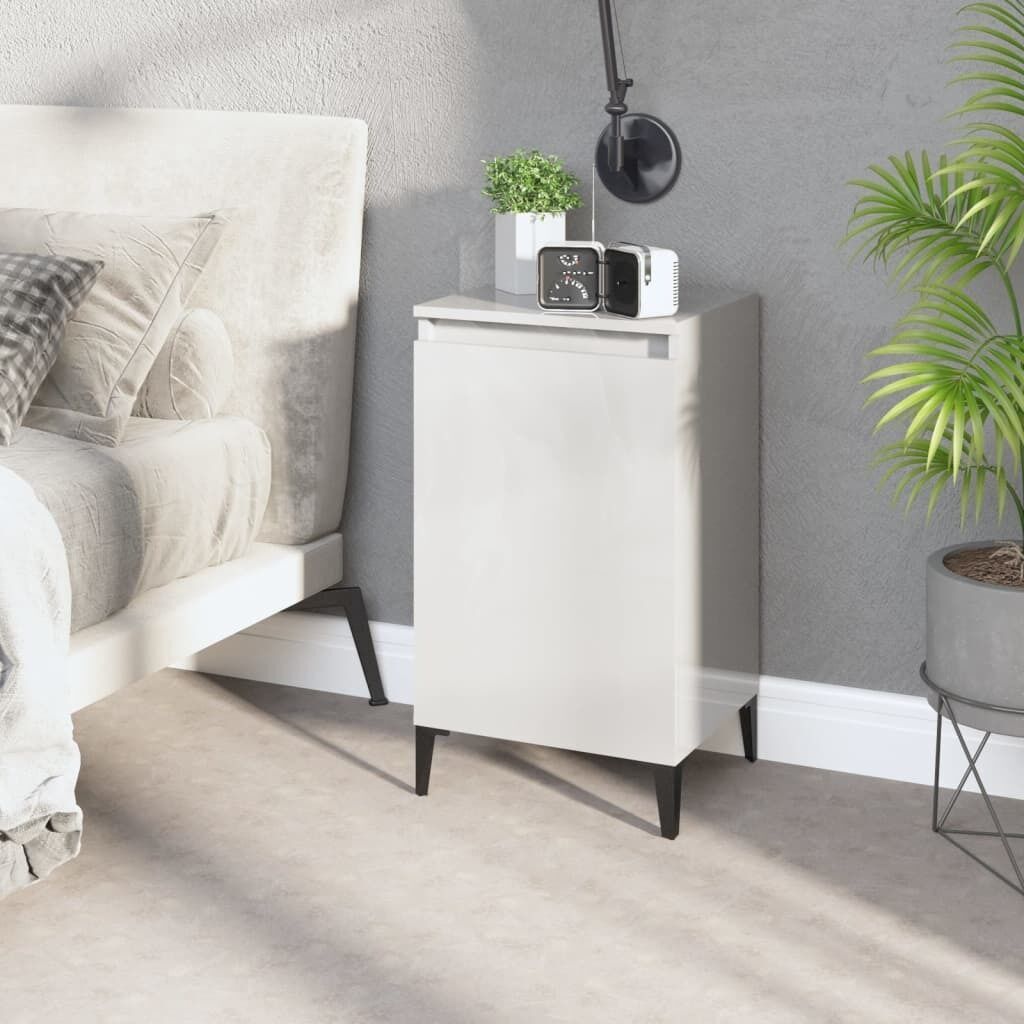 Bedside Cabinet White 40x35x70 cm Engineered Wood Price