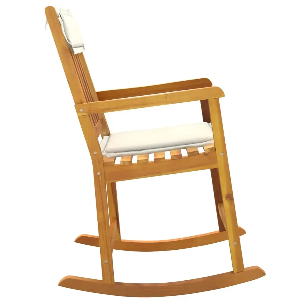 Rocking Chair with Cushions Solid Wood Acacia Price