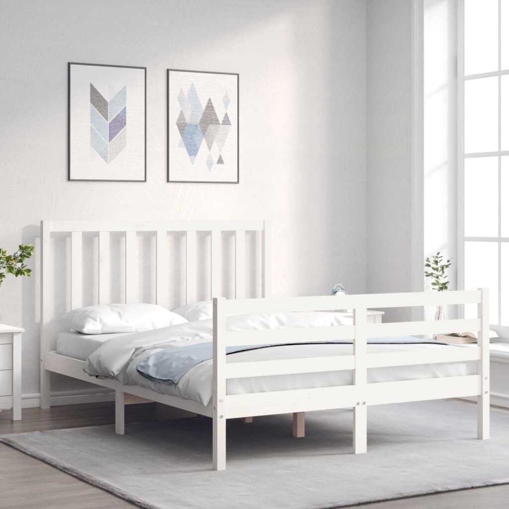 Bed Frame with Headboard Solid Wood Price