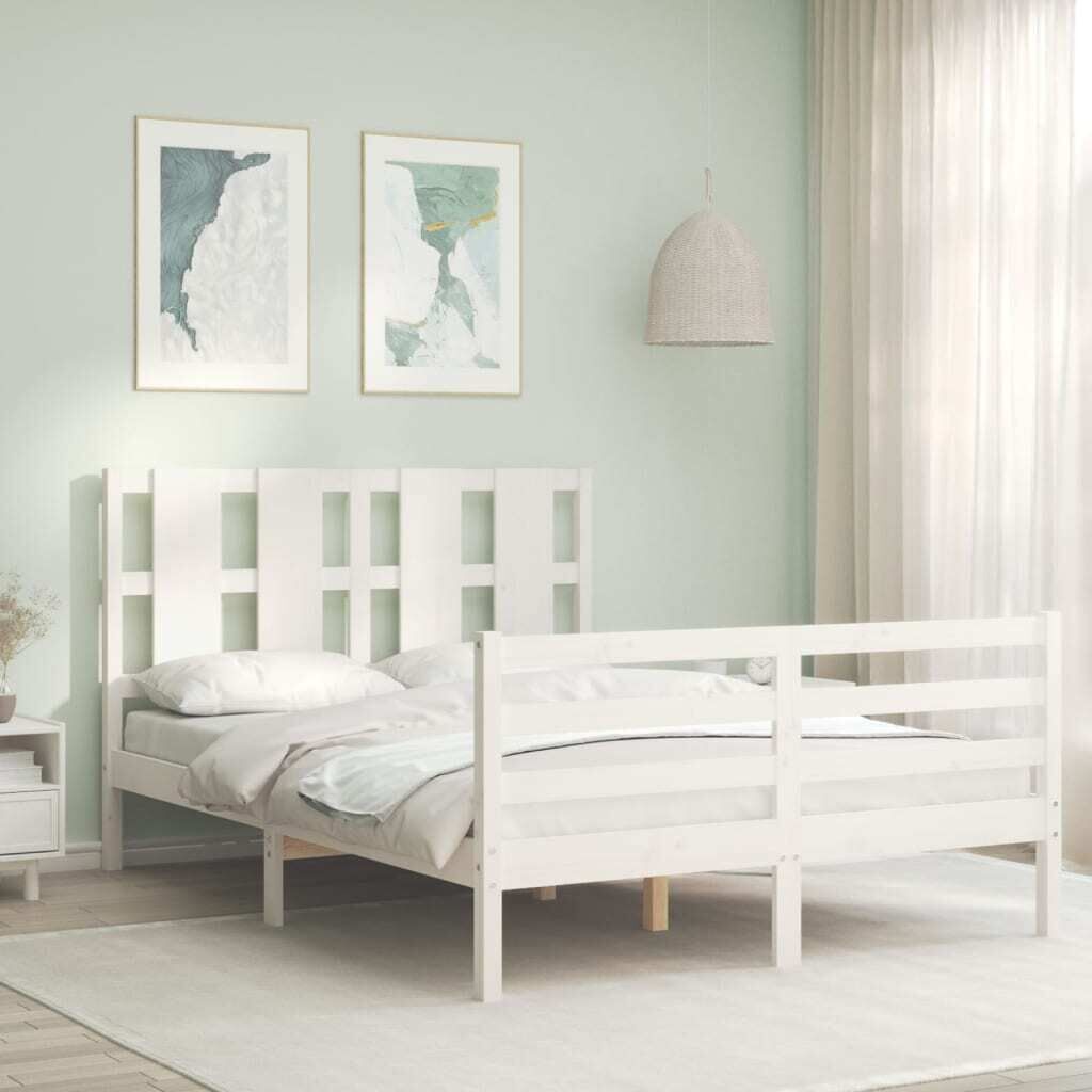 Bed Frame with Headboard Solid Wood Price
