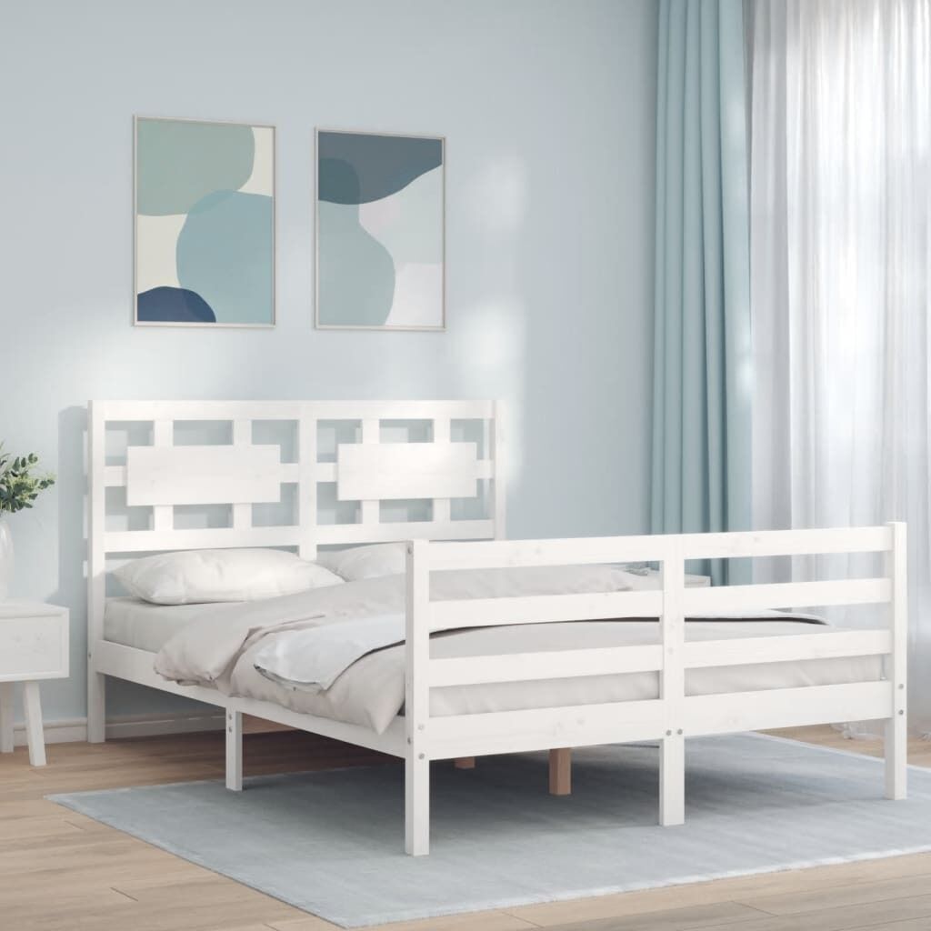 Bed Frame with Headboard Solid Wood Price