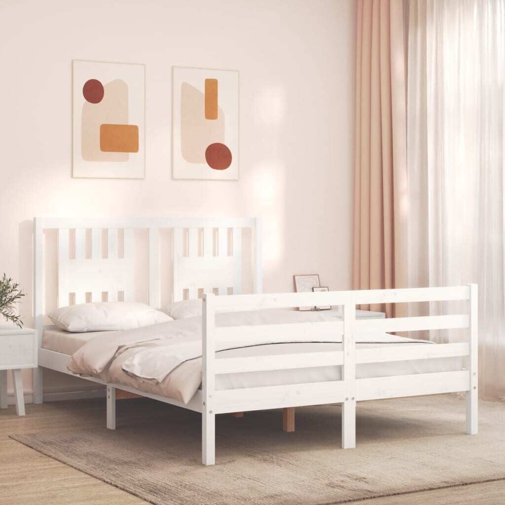 Bed Frame with Headboard Solid Wood Price