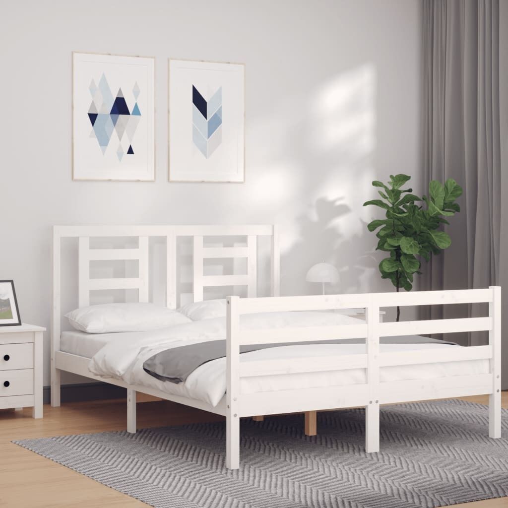 Bed Frame with Headboard Solid Wood Price