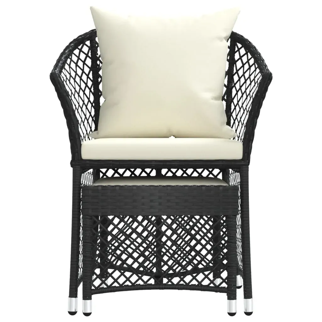 2 Piece Garden Lounge Set with Cushions Poly Rattan Price