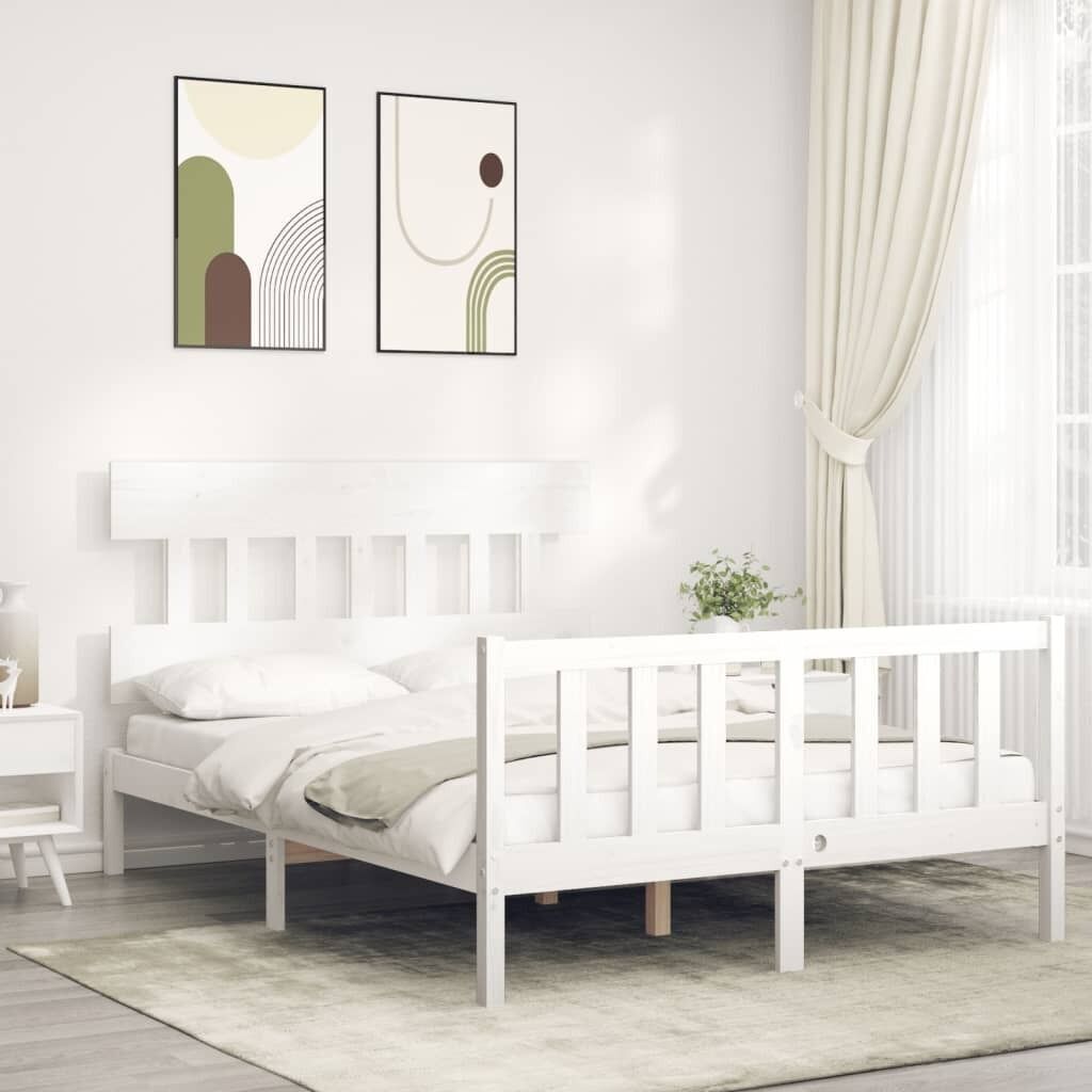 Bed Frame with Headboard Solid Wood Price