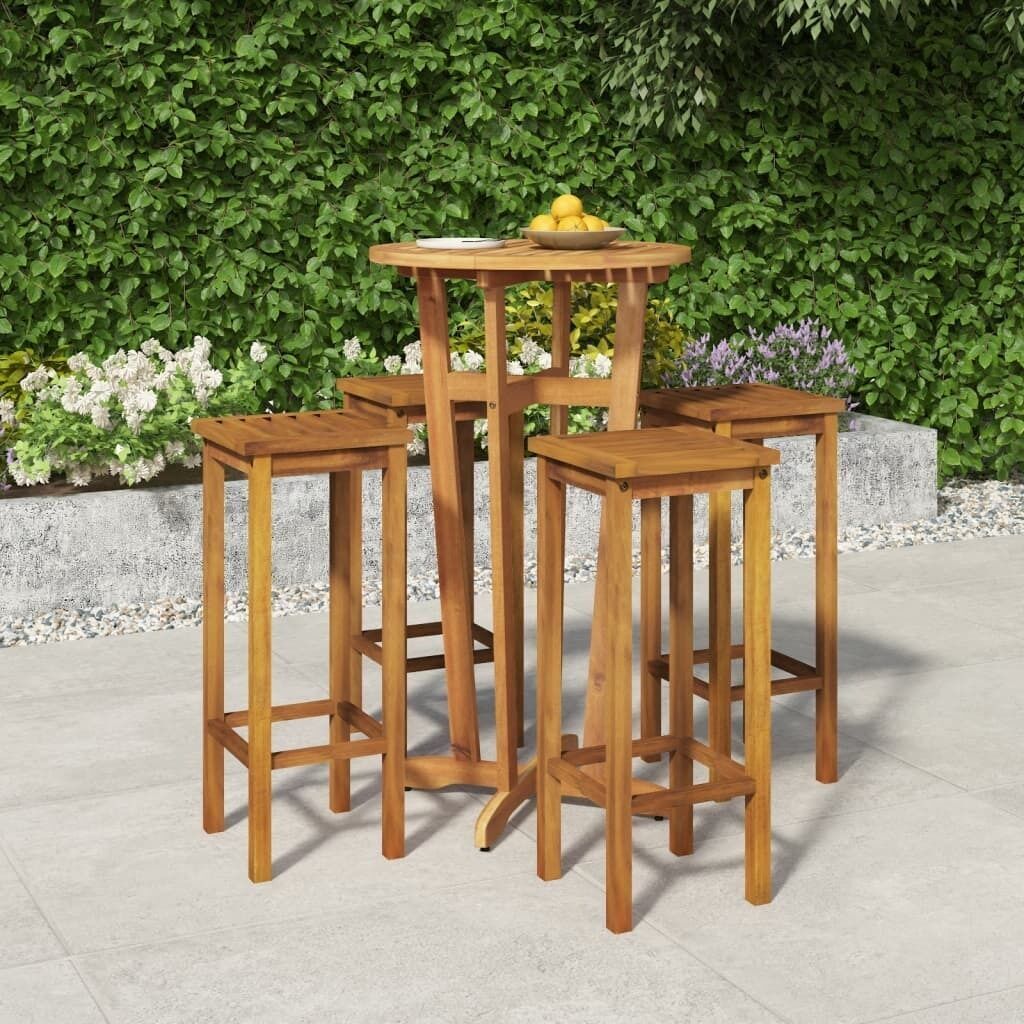 Garden Dining Set Solid Wood Acacia Price