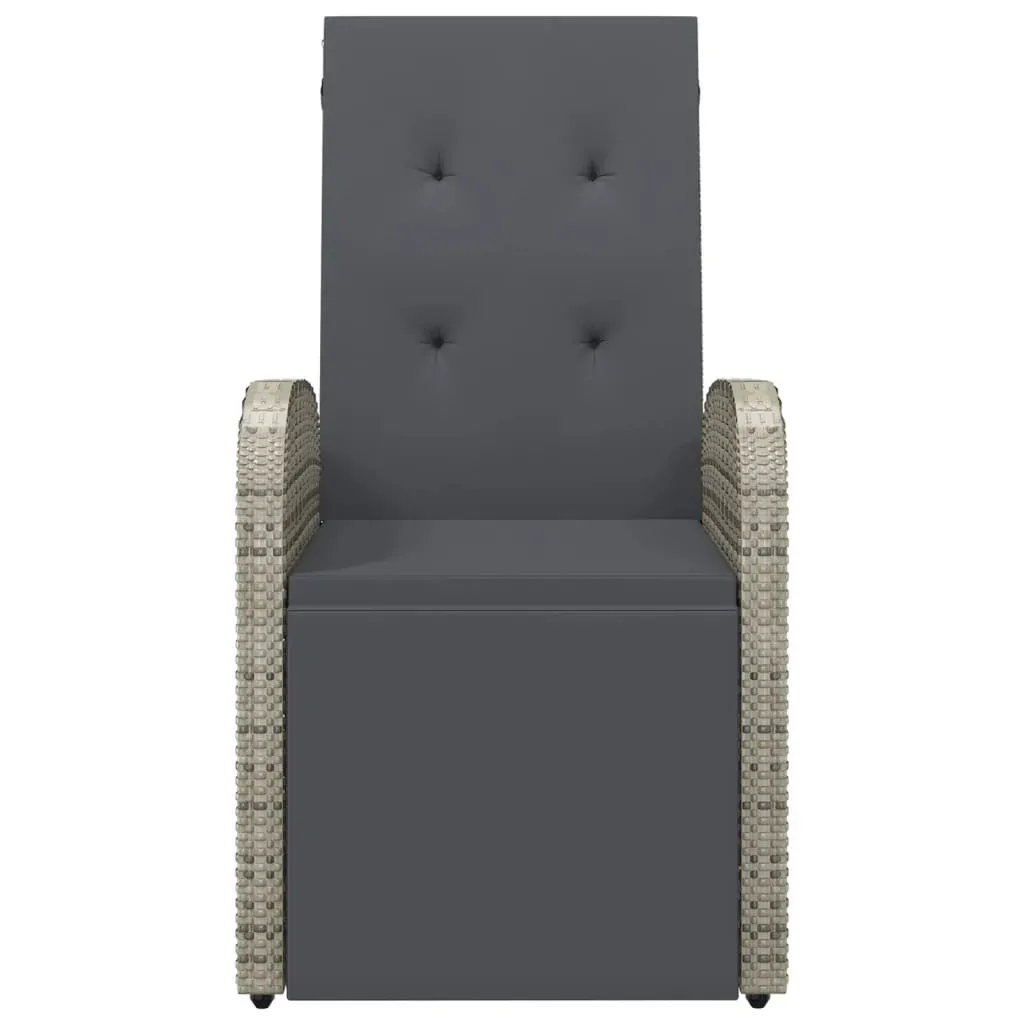 Reclining Garden Chairs with Cushions Poly Rattan Price