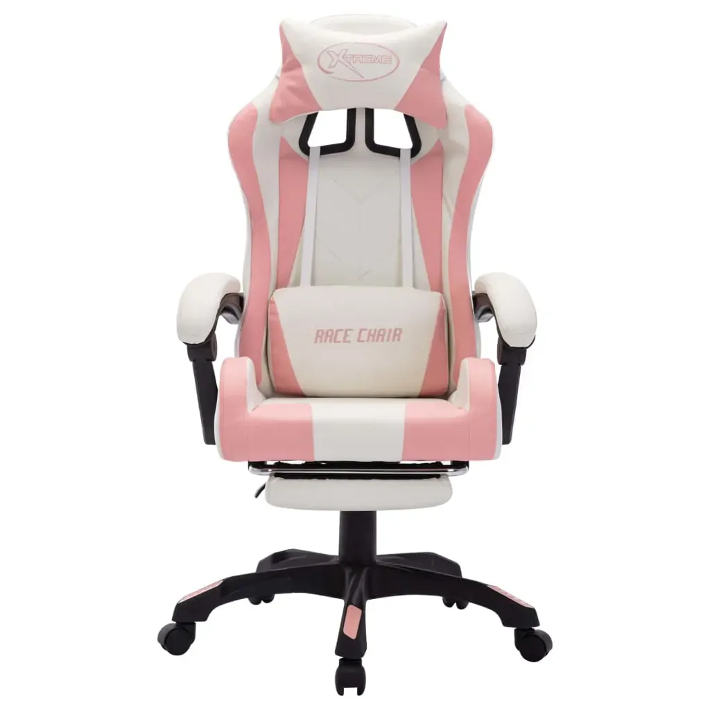 Racing Chair with RGB LED Lights Faux Leather Price