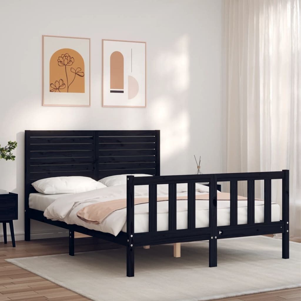 Bed Frame with Headboard Solid Wood Price