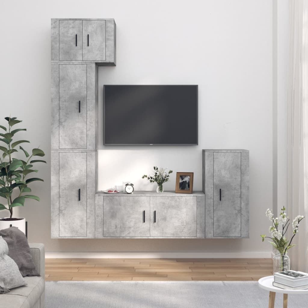 5 Piece TV Cabinet Set Engineered Wood Price