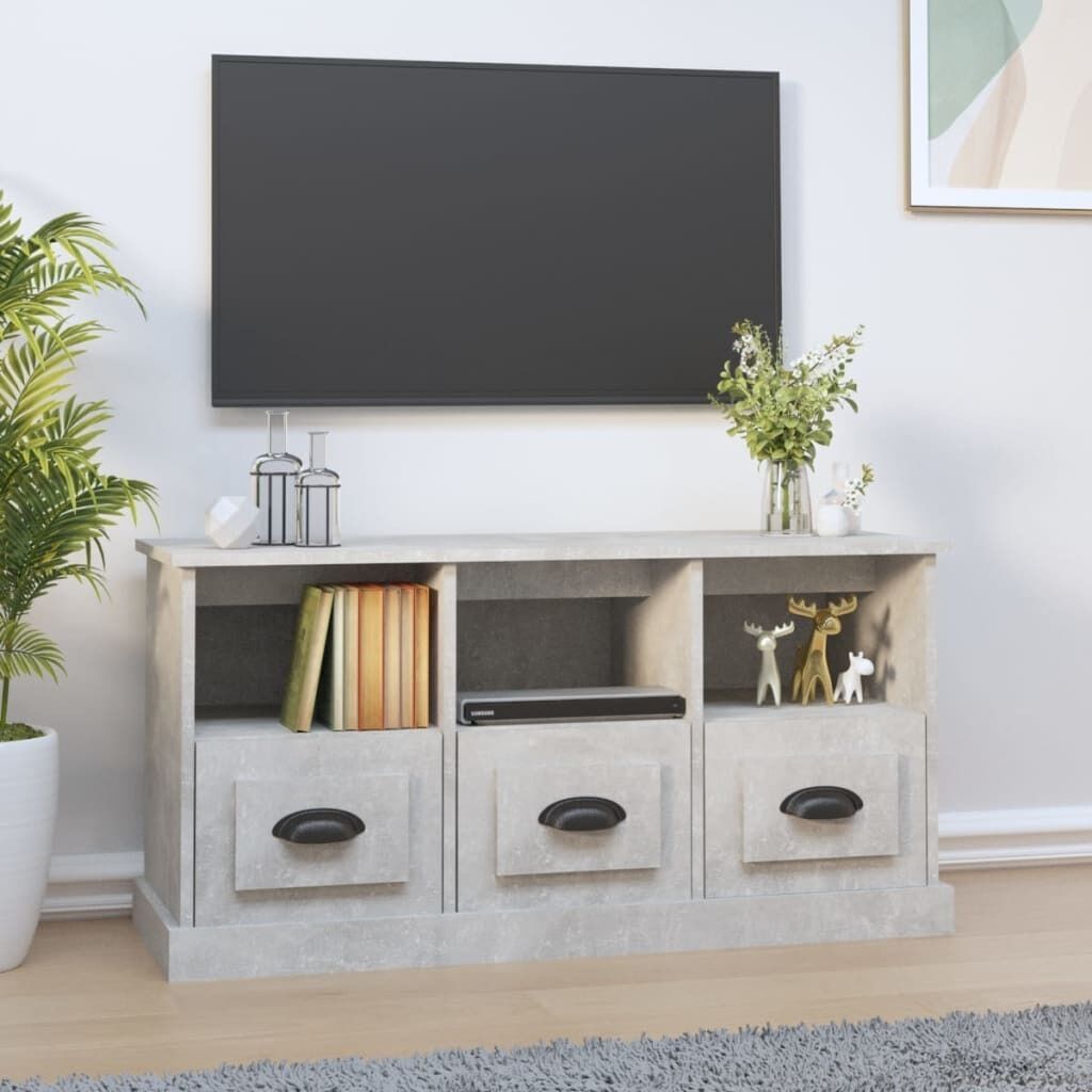 TV Cabinet White 100x35x50 cm Engineered Wood Price