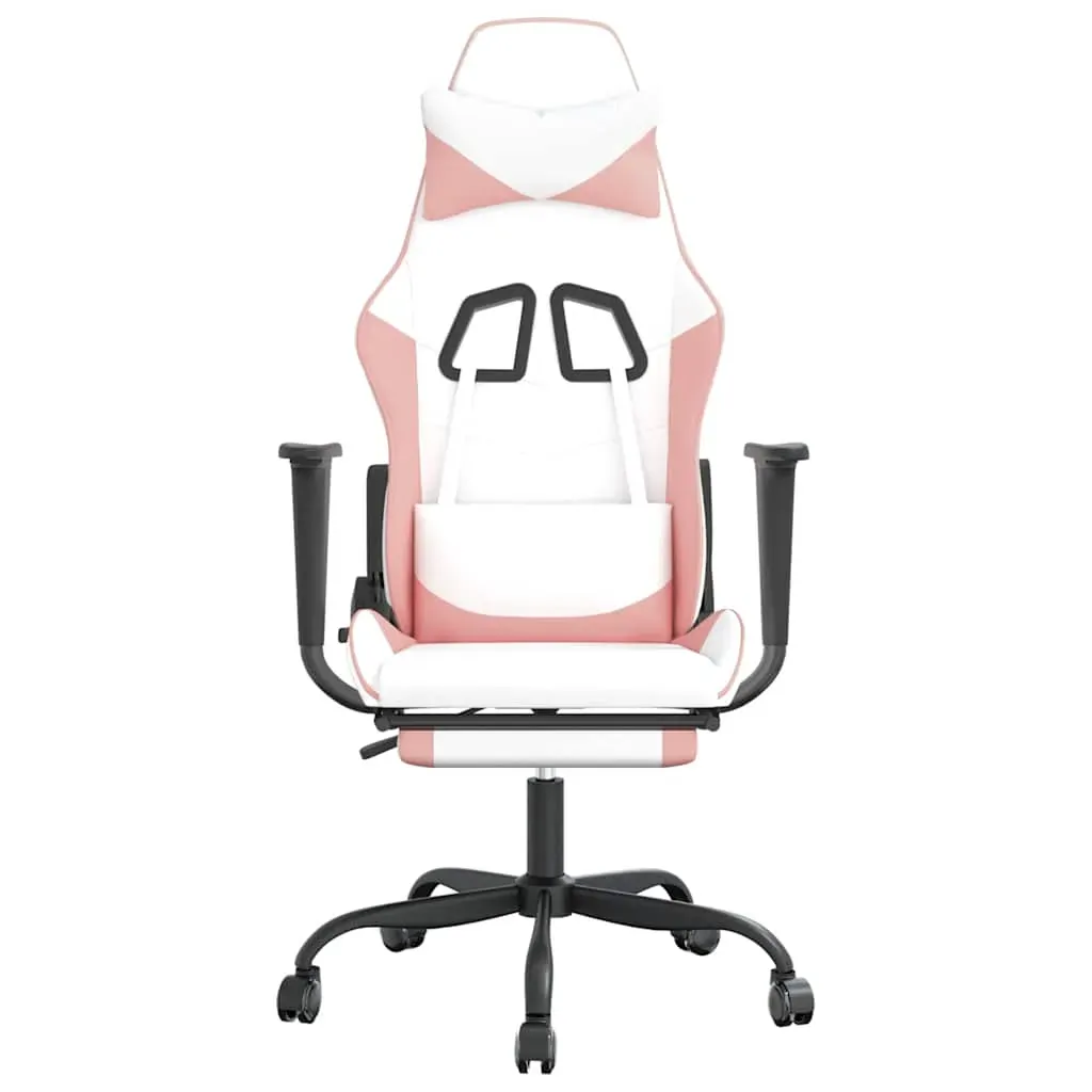 Massage Gaming Chair with Footrest Faux Leather Price