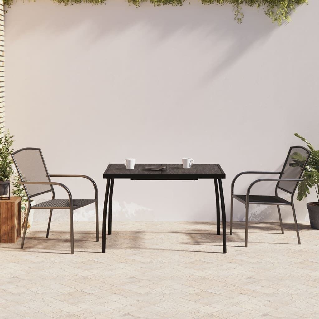 Garden Dining Set Anthracite Steel Price