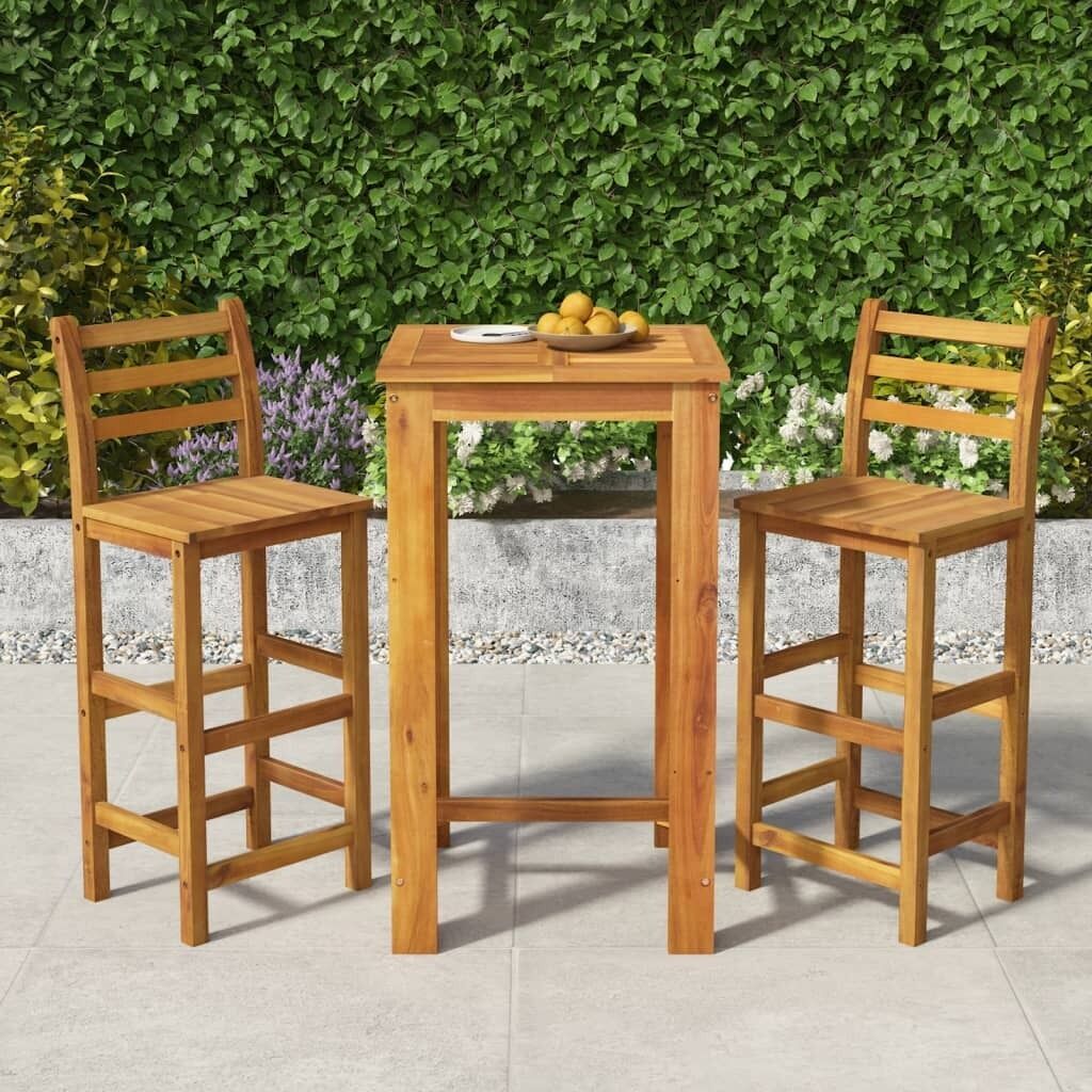 Garden Dining Set Solid Wood Acacia Price