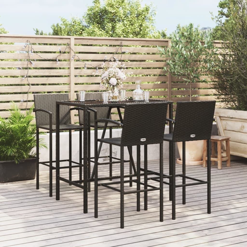 Garden Bar Set Poly Rattan Price