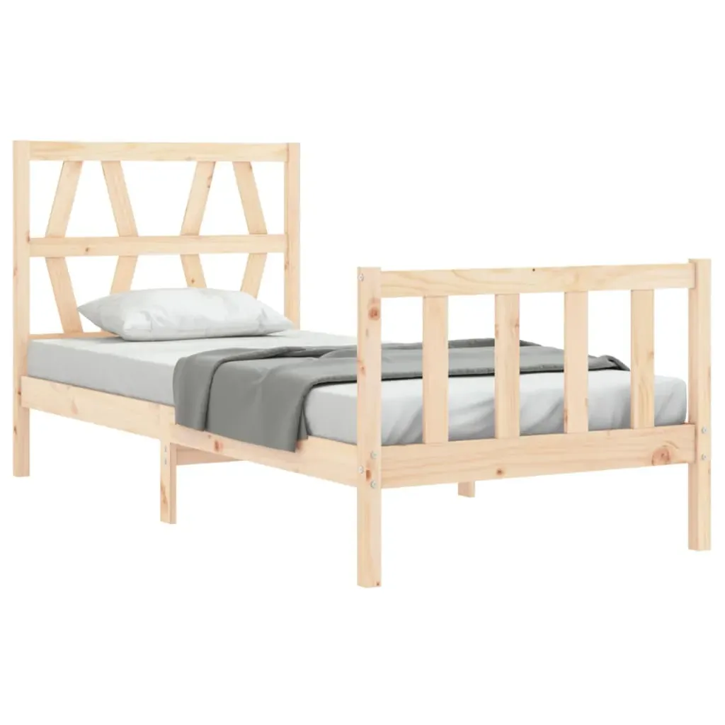 Bed Frame with Headboard Solid Wood Price