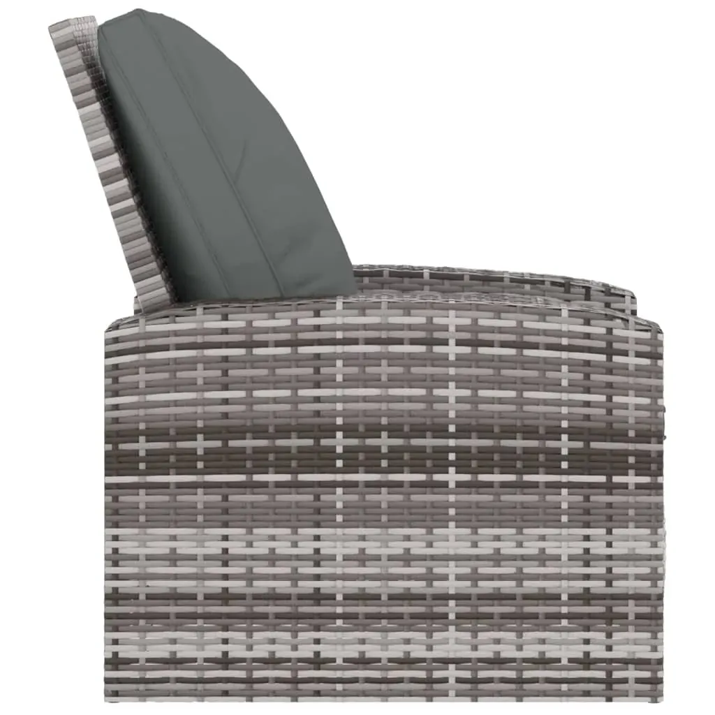 Garden Reclining Chair with Cushions Poly Rattan Price