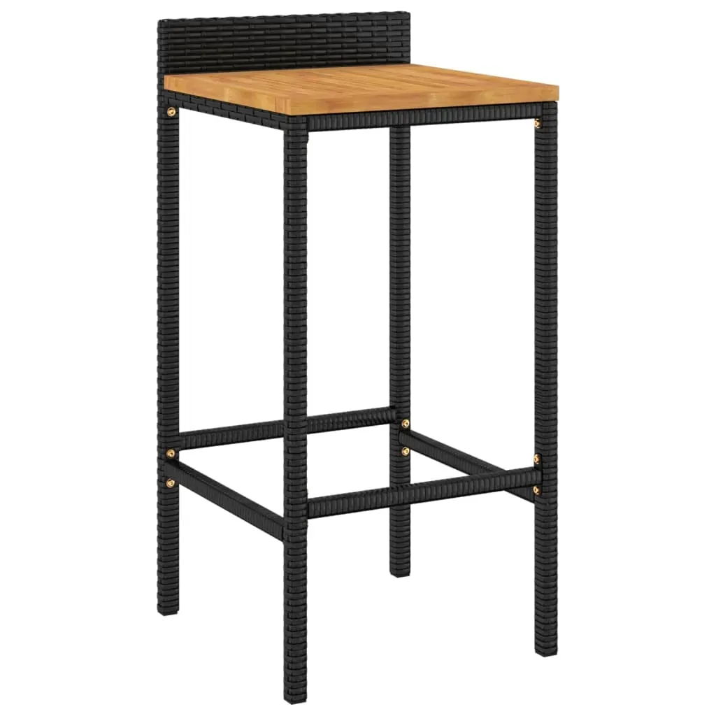 Garden Bar Set Poly Rattan&Solid Wood Acacia Price