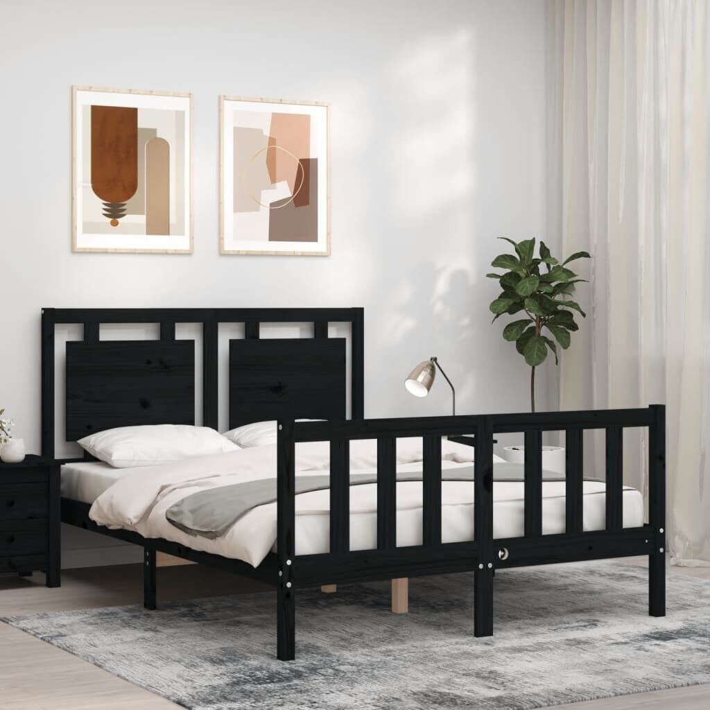 Bed Frame with Headboard Solid Wood Price