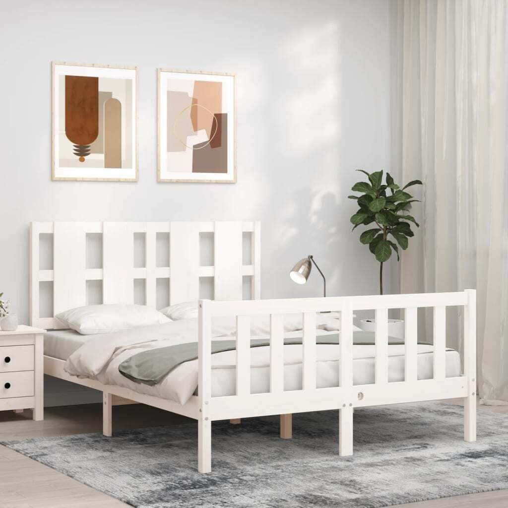 Bed Frame with Headboard Solid Wood Price