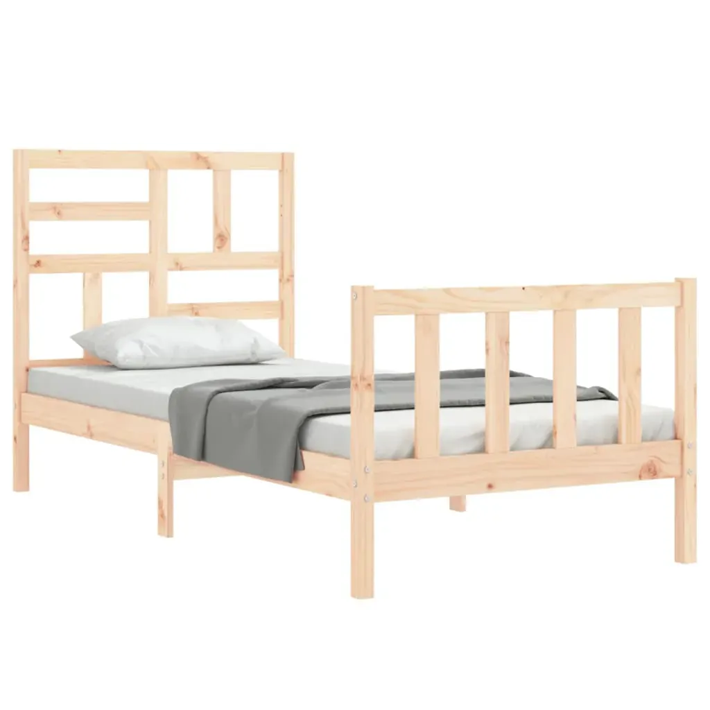 Bed Frame with Headboard Solid Wood Price