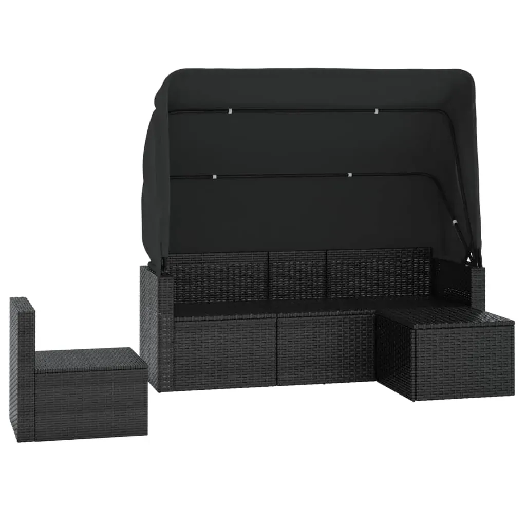 4 Piece Garden Sofa Set with Cushions Poly Rattan Price