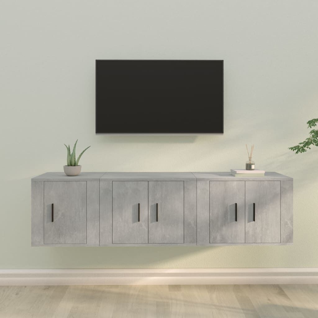 3 Piece TV Cabinet Set Engineered Wood Price