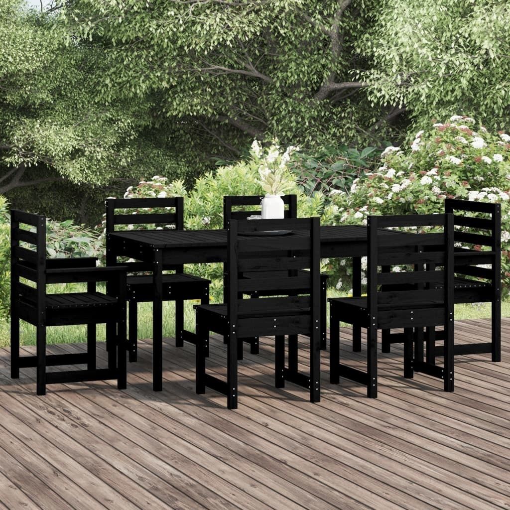 7 Piece Garden Dining Set Solid Pine Wood Price